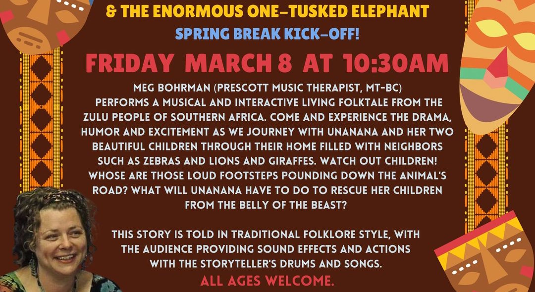 Interactive Theatre Presentation of Unananna and the Enormous One Tusked Elephant