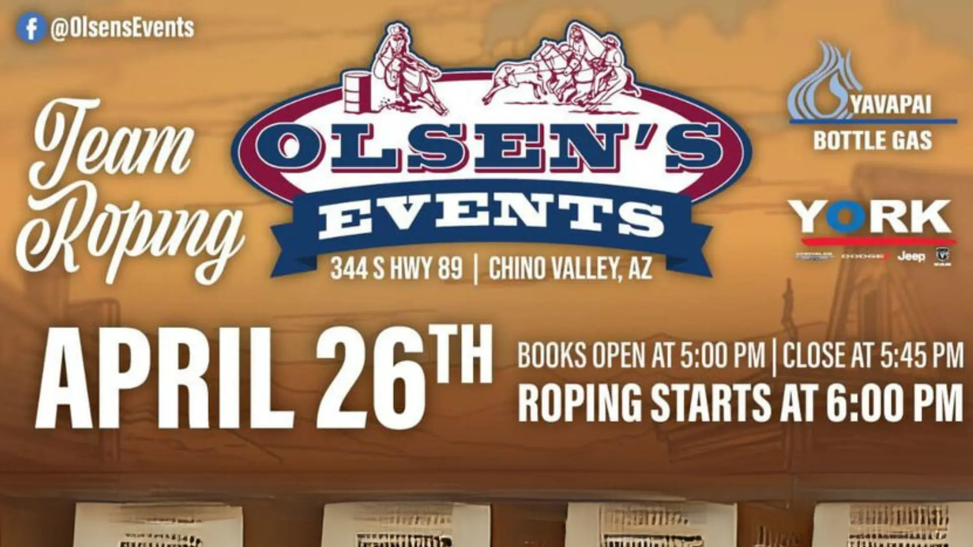 Chino Valley Olsen Events Roping