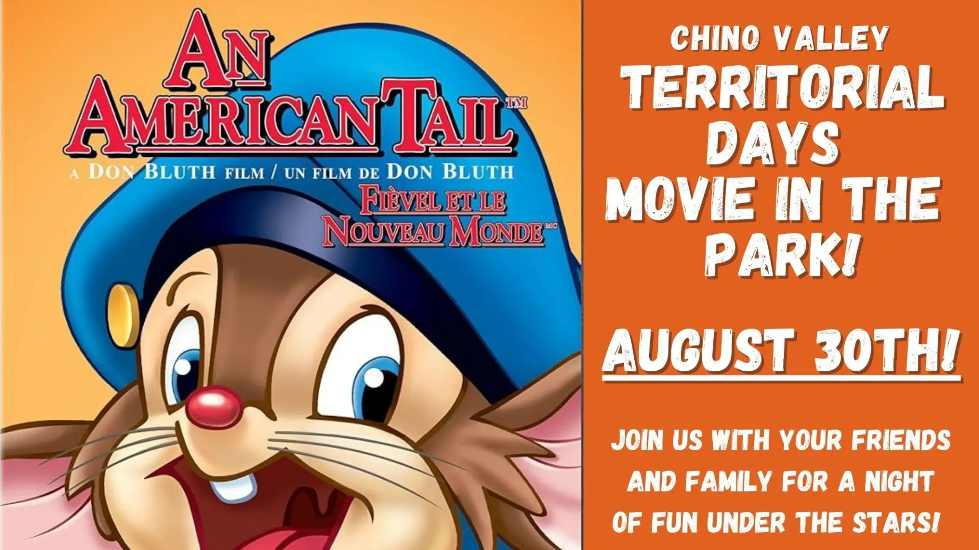 Chino Valley Movie in Park American Tail