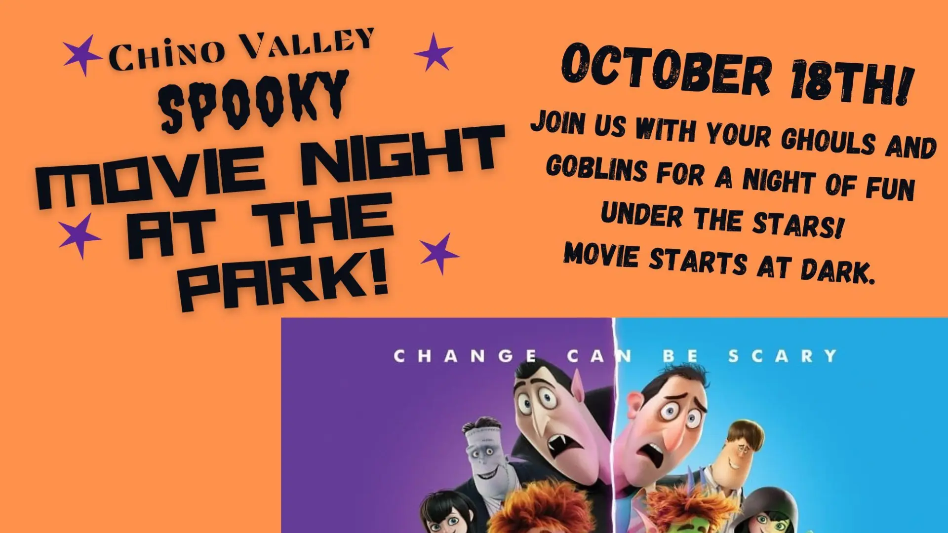 Chino Valley Movie in Park Hotel Transylvania