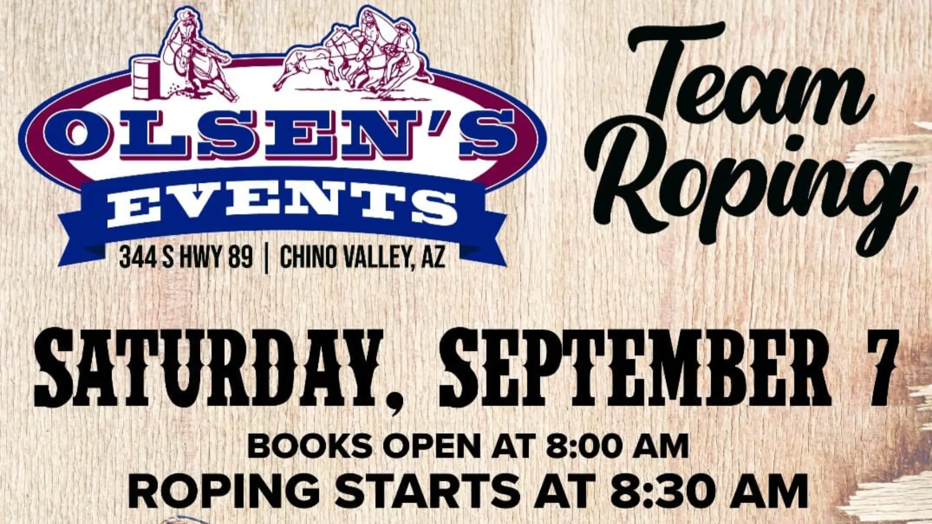 Chino Valley Olsen Events Team Roping