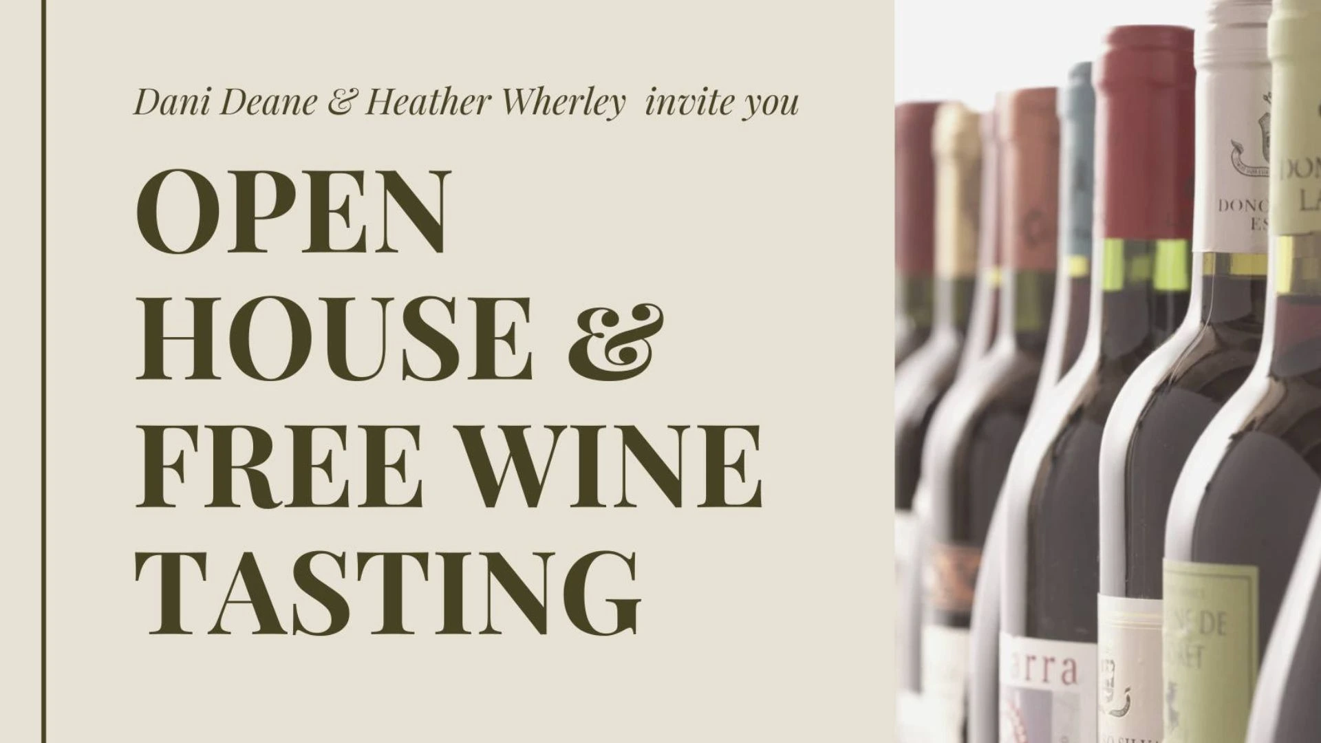 Free Wine Tasting and Open House