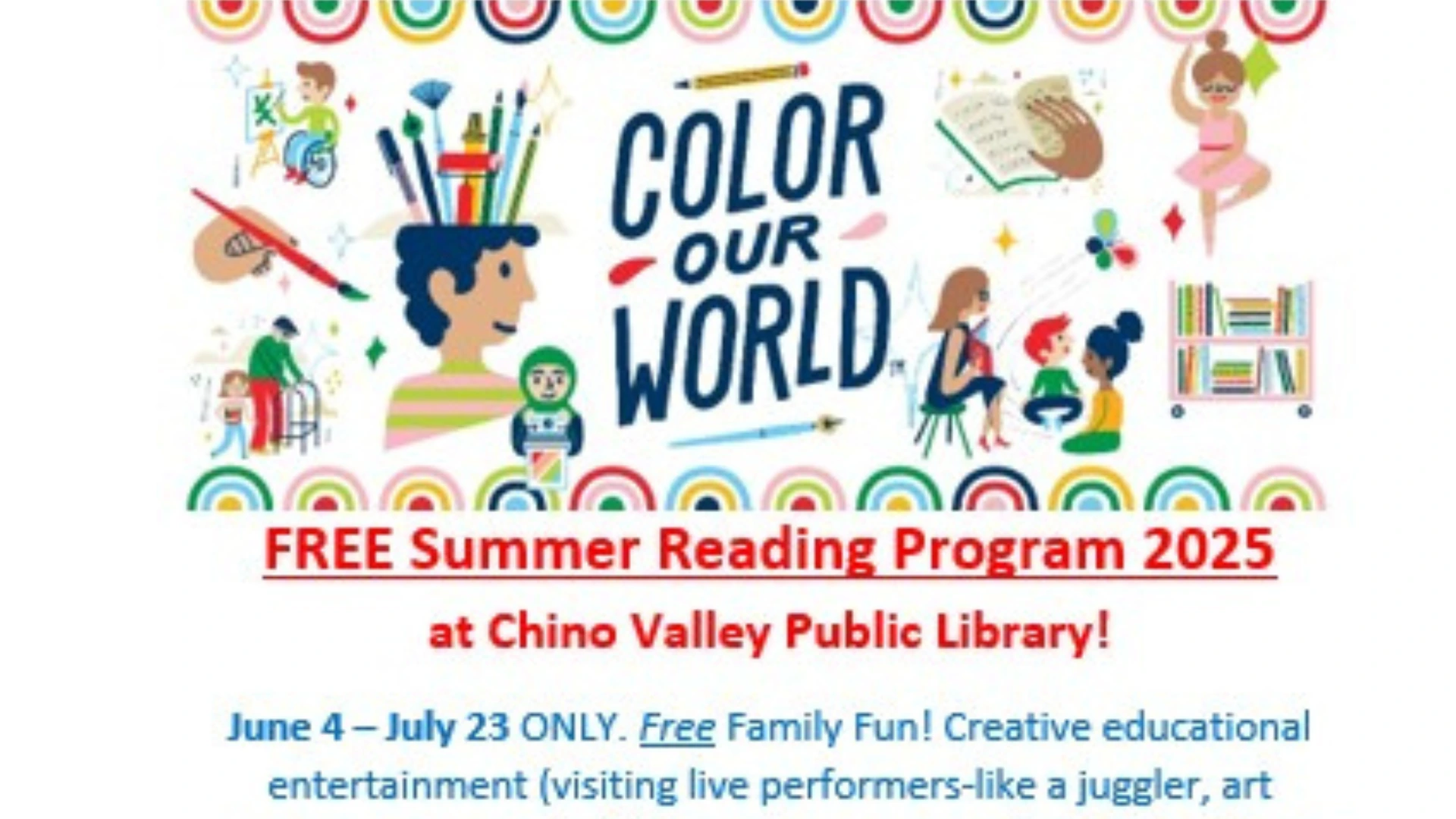 Chino Valley Free Summer Reading Program