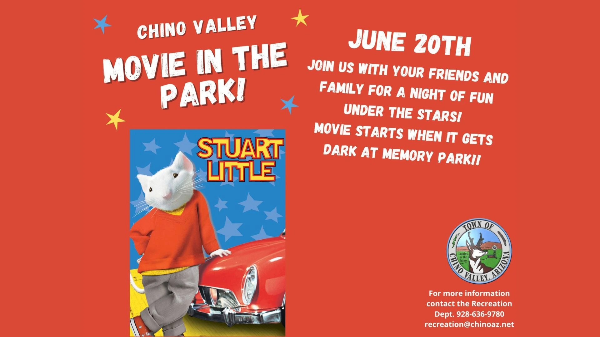 Chino Valley Movie in the Park Stuart Little