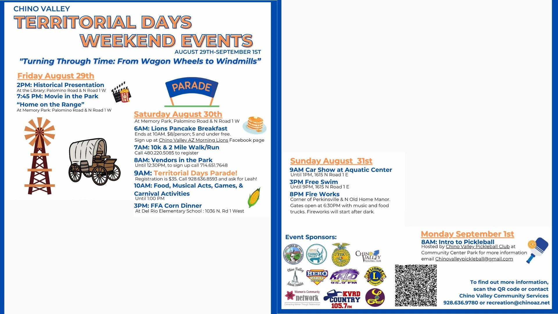 Chino Valley 2025 Territorial Days Chino Valley 2025 Territorial Days