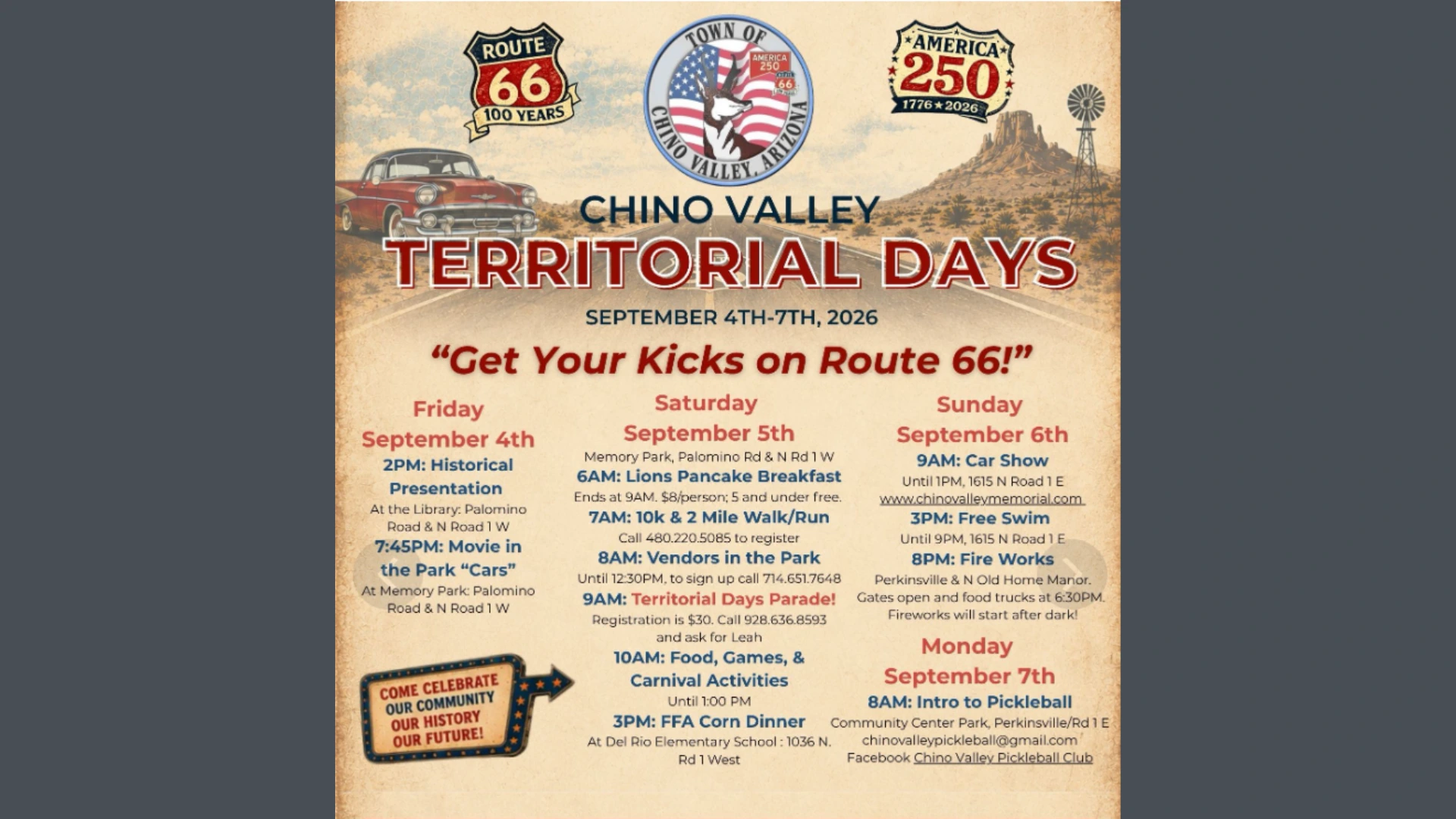 Chino Valley 2026 Territorial Days